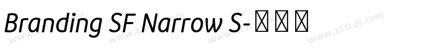 Branding SF Narrow S字体转换